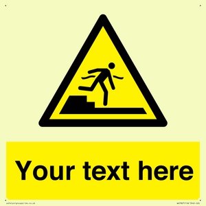 Custom warning Submerged step or steps